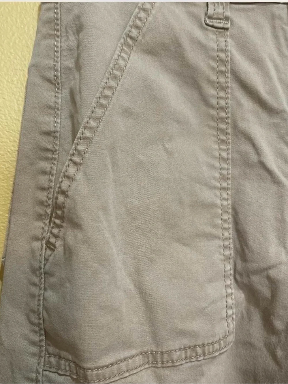 Hollister light brown Women's Cargo Pants with Multiple Pockets